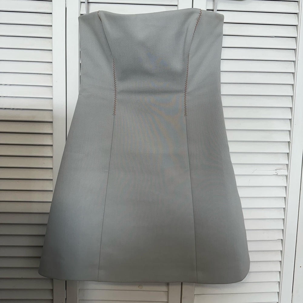 SIR the label Strapless Light Blue Dress